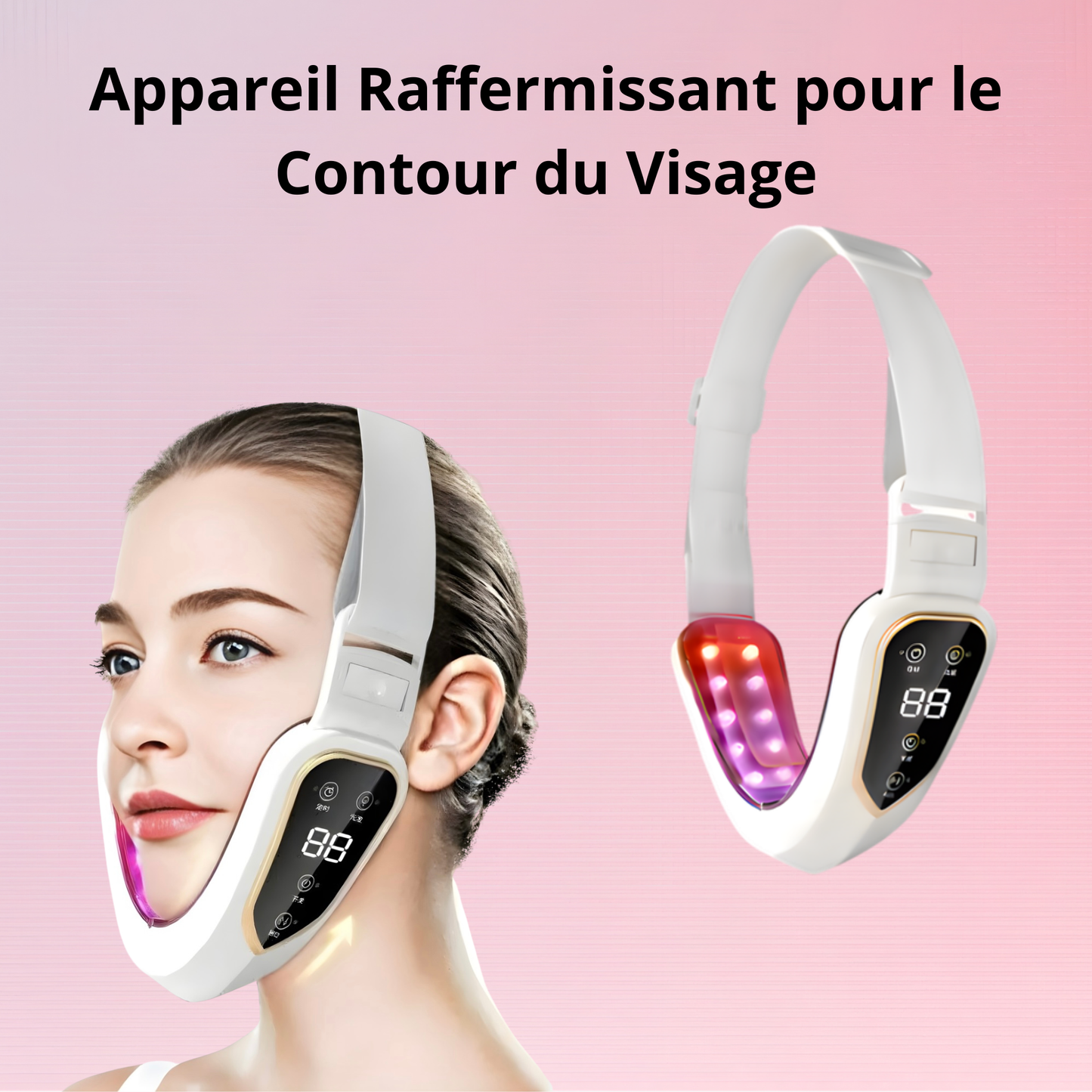 LumiLift Pro | Appareil LED Raffermissant - Effect Lift Visible